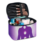 Power Of Seven Chakras Print Travel Makeup Bag