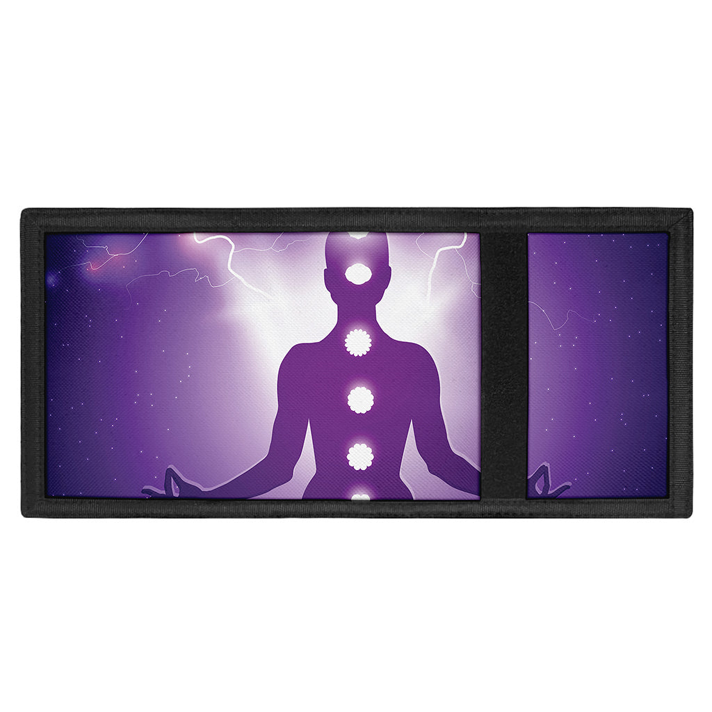 Power Of Seven Chakras Print Trifold Wallet