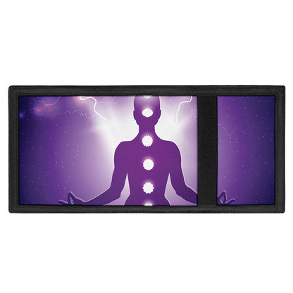 Power Of Seven Chakras Print Trifold Wallet