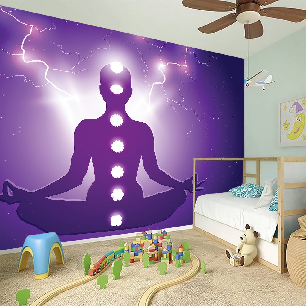 Power Of Seven Chakras Print Wall Sticker