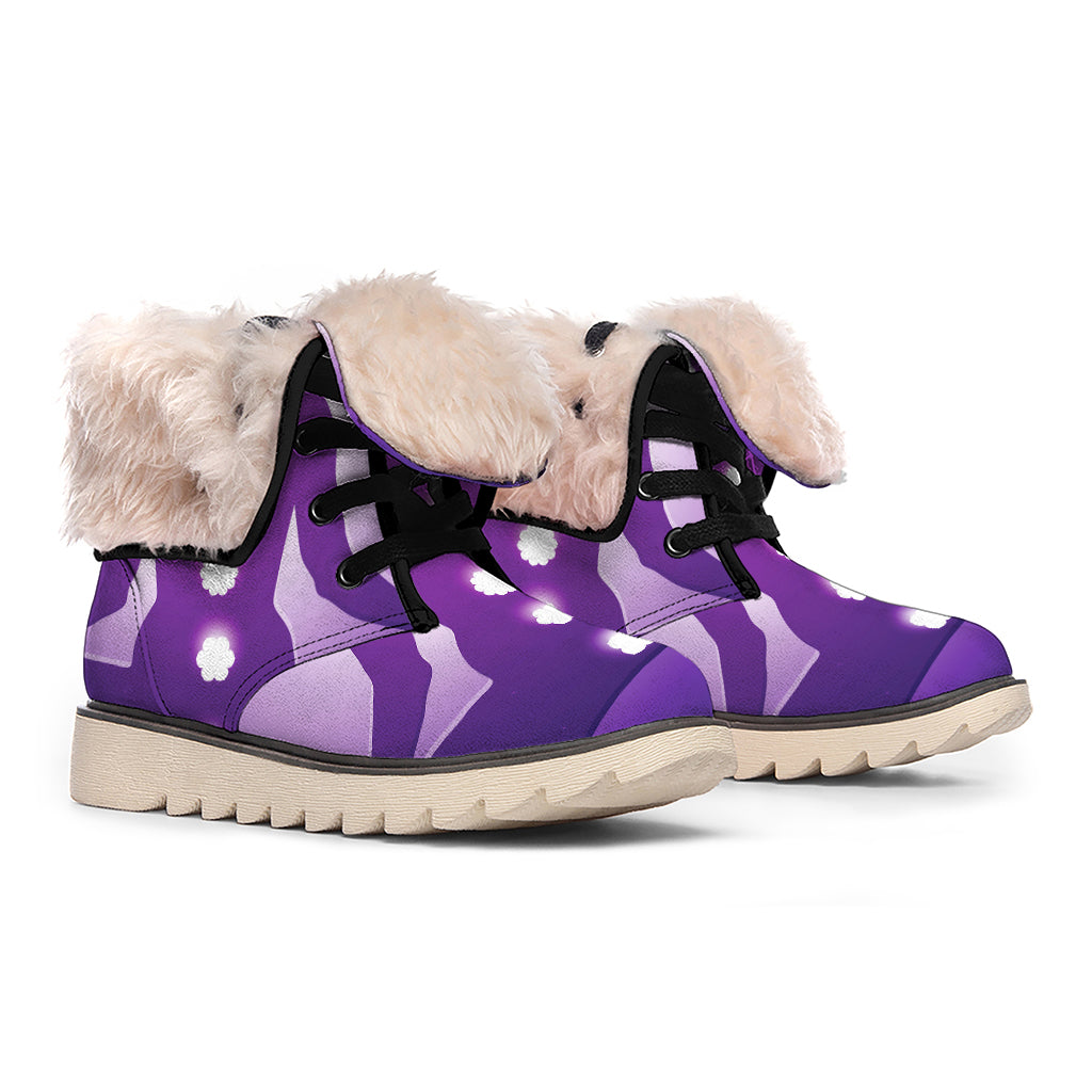 Power Of Seven Chakras Print Winter Boots