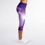Power Of Seven Chakras Print Women's Capri Leggings