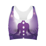 Power Of Seven Chakras Print Women's Sports Bra