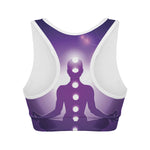 Power Of Seven Chakras Print Women's Sports Bra