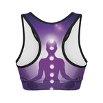 Power Of Seven Chakras Print Women's Sports Bra