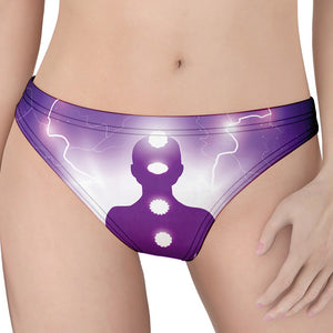 Power Of Seven Chakras Print Women's Thong