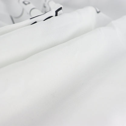 Black And Gold Tropical Pattern Print Premium Shower Curtain