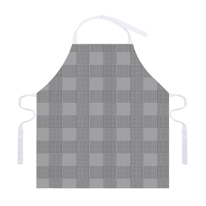 Prince of Wales Check Pattern Print Adjustable Apron