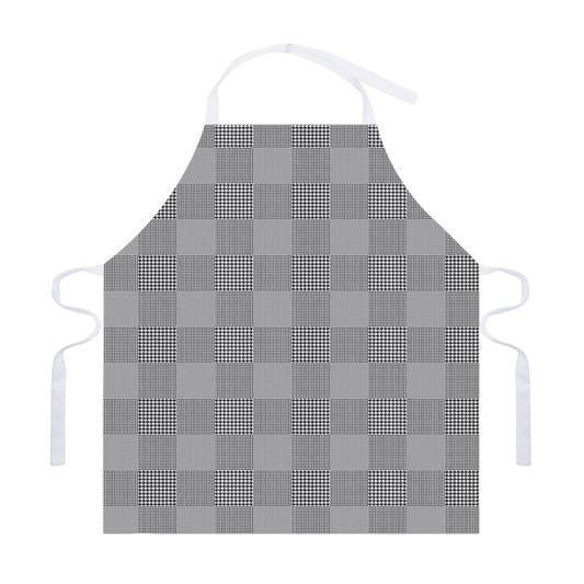 Prince of Wales Check Pattern Print Adjustable Apron
