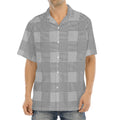 Prince of Wales Check Pattern Print Aloha Shirt