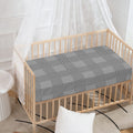 Prince of Wales Check Pattern Print Baby Crib Sheet