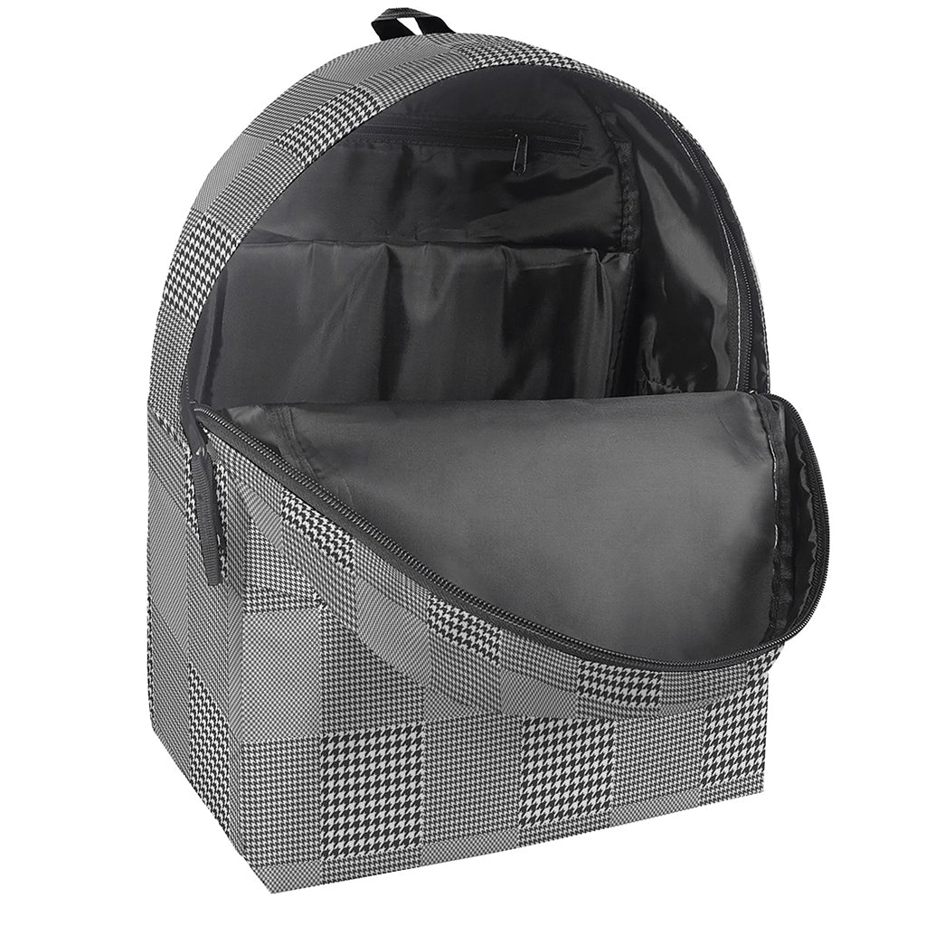 Prince of Wales Check Pattern Print Backpack