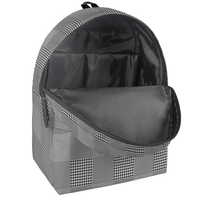 Prince of Wales Check Pattern Print Backpack