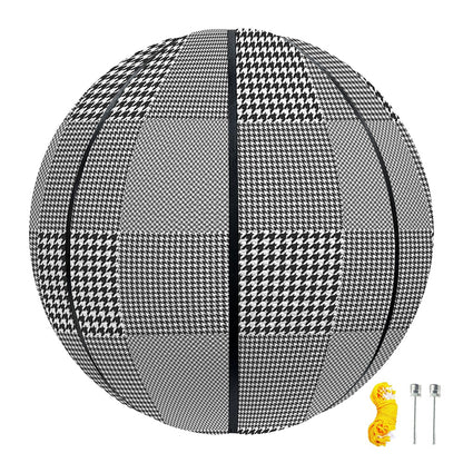 Prince of Wales Check Pattern Print Basketball