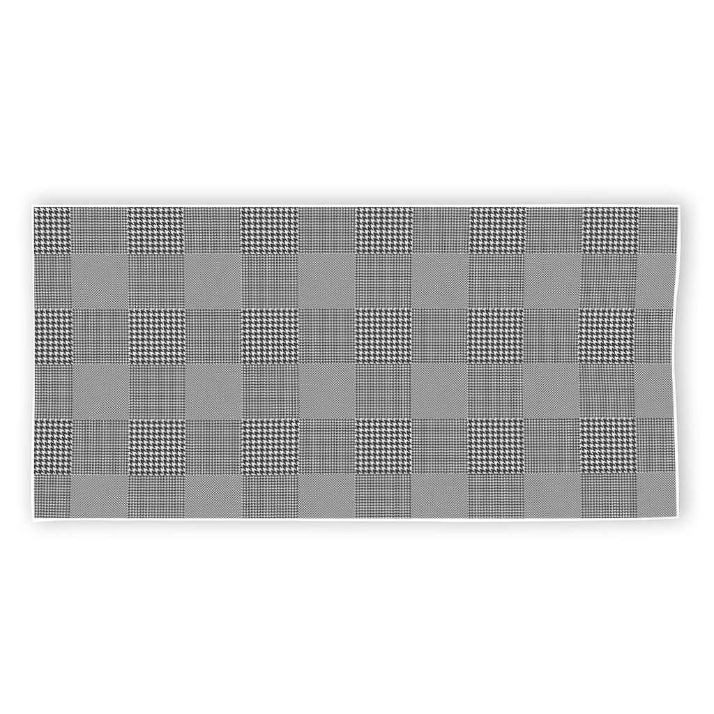 Prince of Wales Check Pattern Print Beach Towel
