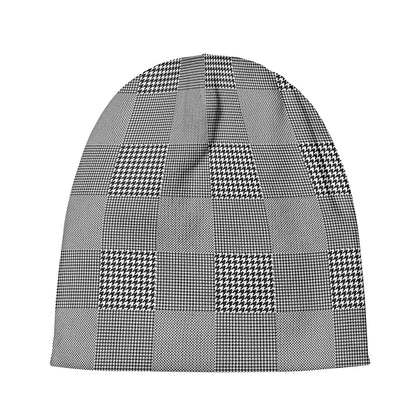 Prince of Wales Check Pattern Print Beanie