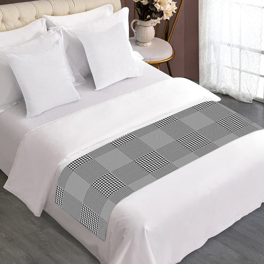 Prince of Wales Check Pattern Print Bed Runner