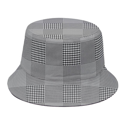 Prince of Wales Check Pattern Print Bucket Hat