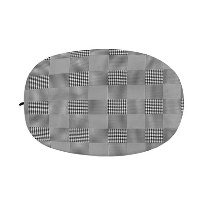 Prince of Wales Check Pattern Print Car Side Mirror Covers