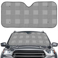 Prince of Wales Check Pattern Print Car Windshield Sun Shade