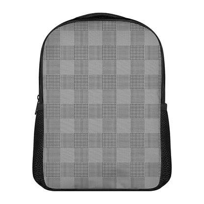 Prince of Wales Check Pattern Print Casual Backpack