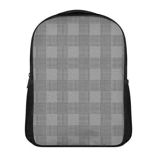 Prince of Wales Check Pattern Print Casual Backpack