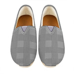 Prince of Wales Check Pattern Print Casual Shoes