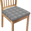Prince of Wales Check Pattern Print Chair Cushion Cover
