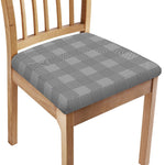 Prince of Wales Check Pattern Print Chair Cushion Cover