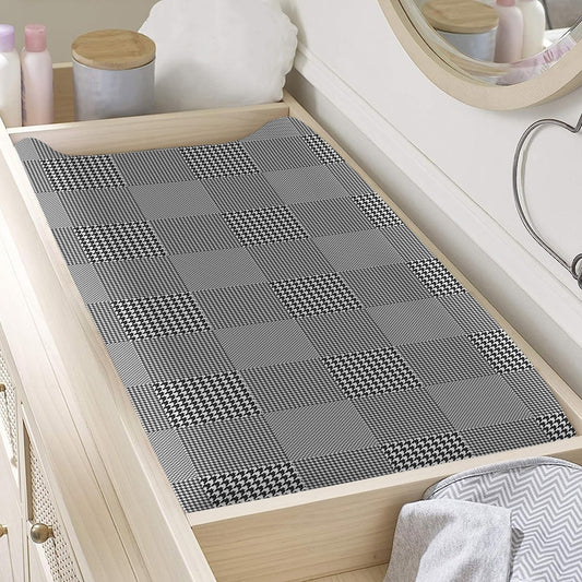 Prince of Wales Check Pattern Print Changing Pad Cover