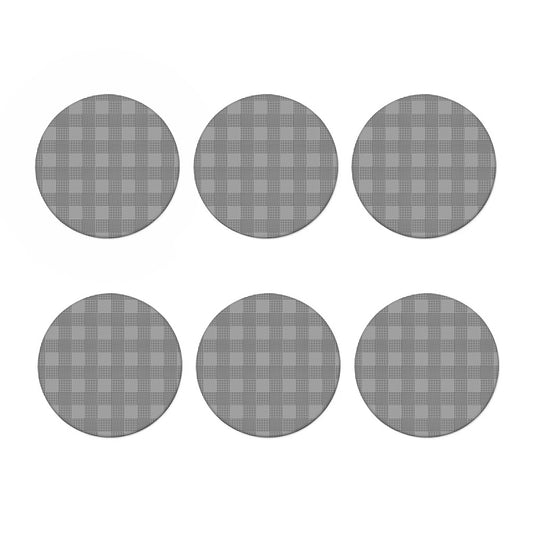 Prince of Wales Check Pattern Print Coaster Set