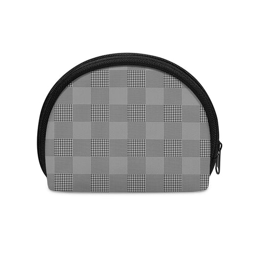 Prince of Wales Check Pattern Print Coin Purse