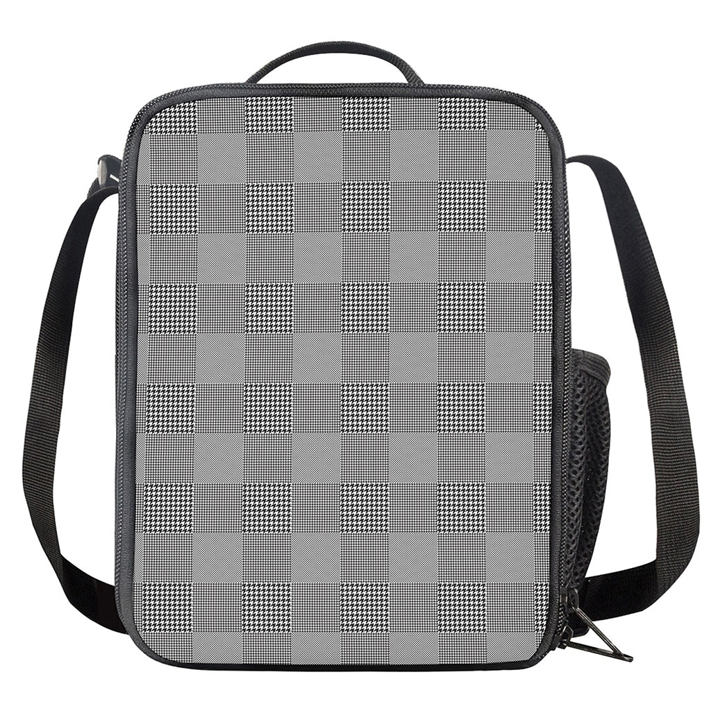 Prince of Wales Check Pattern Print Crossbody Lunch Bag