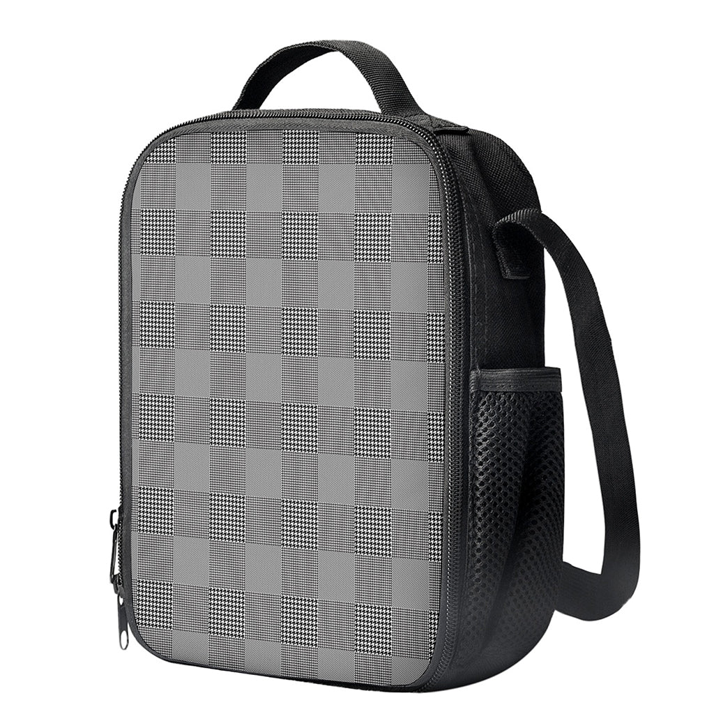 Prince of Wales Check Pattern Print Crossbody Lunch Bag