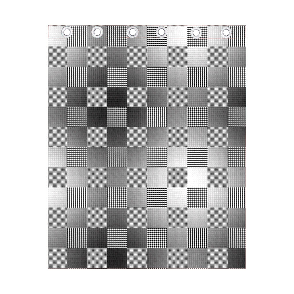 Prince of Wales Check Pattern Print Curtain