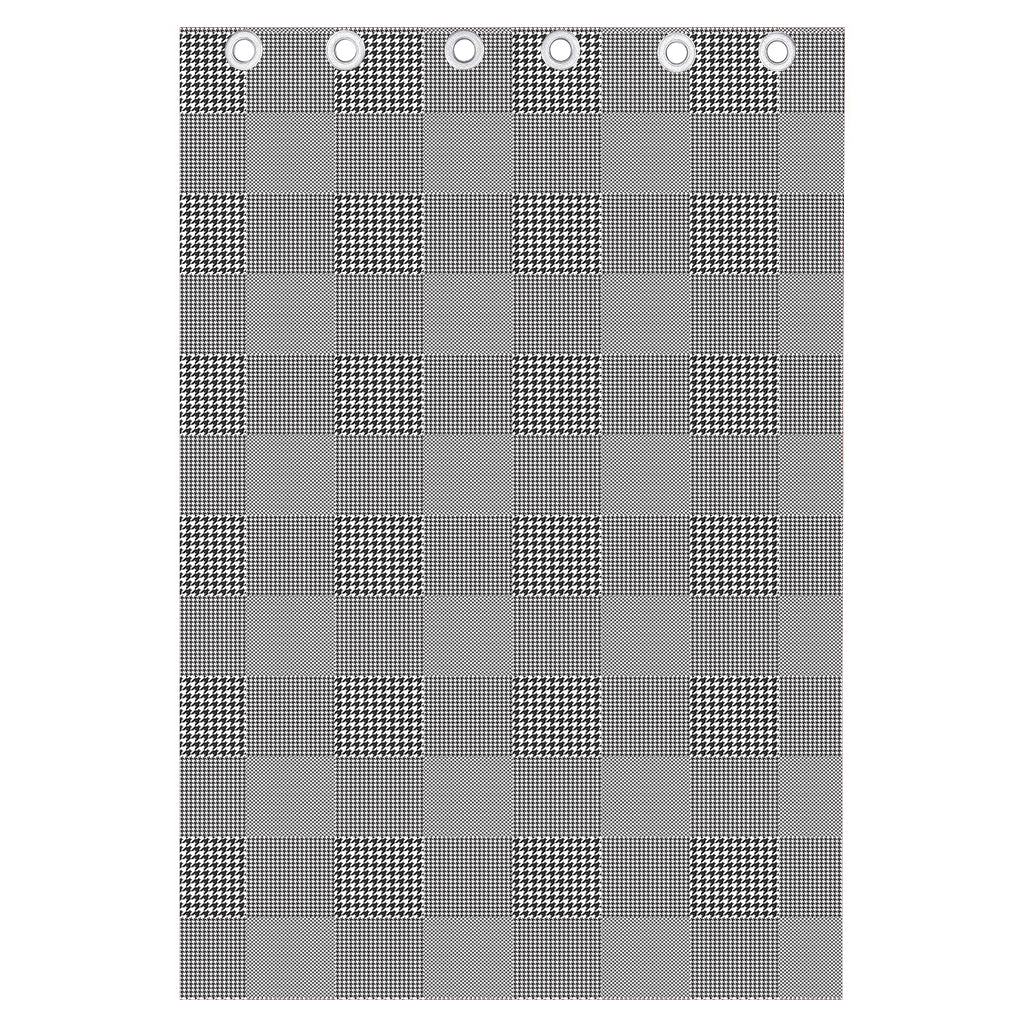 Prince of Wales Check Pattern Print Curtain