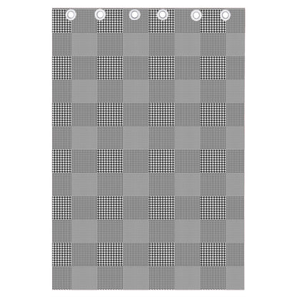 Prince of Wales Check Pattern Print Curtain