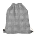 Prince of Wales Check Pattern Print Drawstring Bag