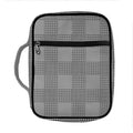 Prince of Wales Check Pattern Print Front Pocket Bible Bag