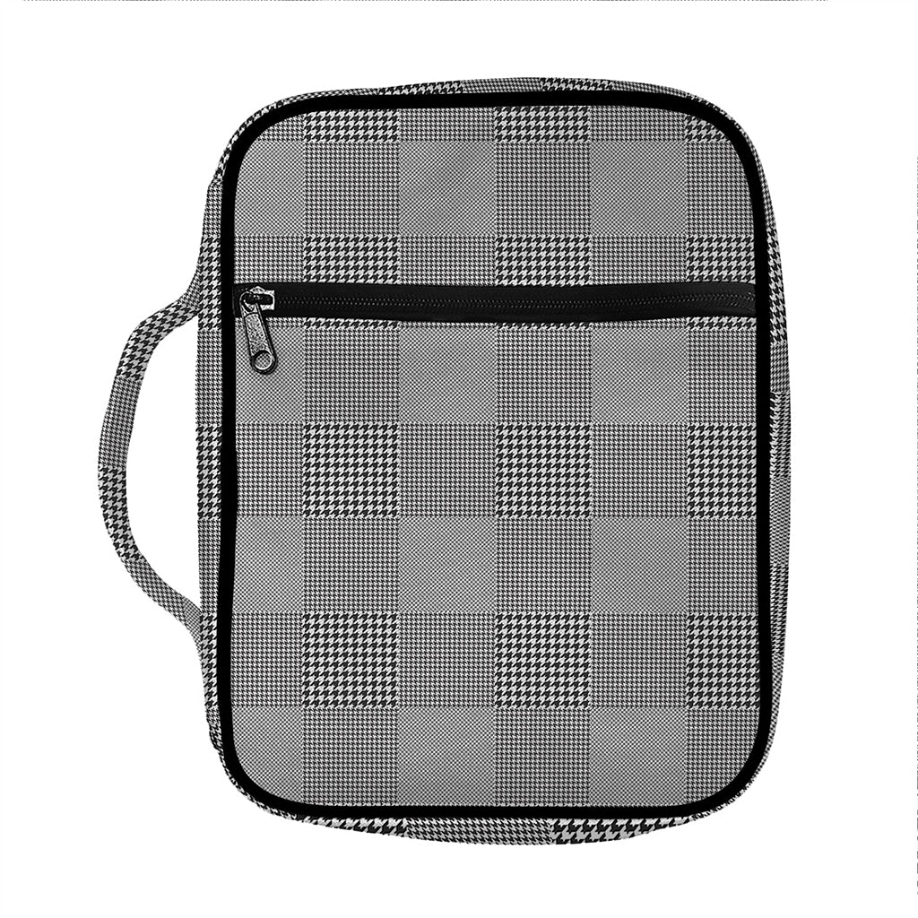 Prince of Wales Check Pattern Print Front Pocket Bible Bag