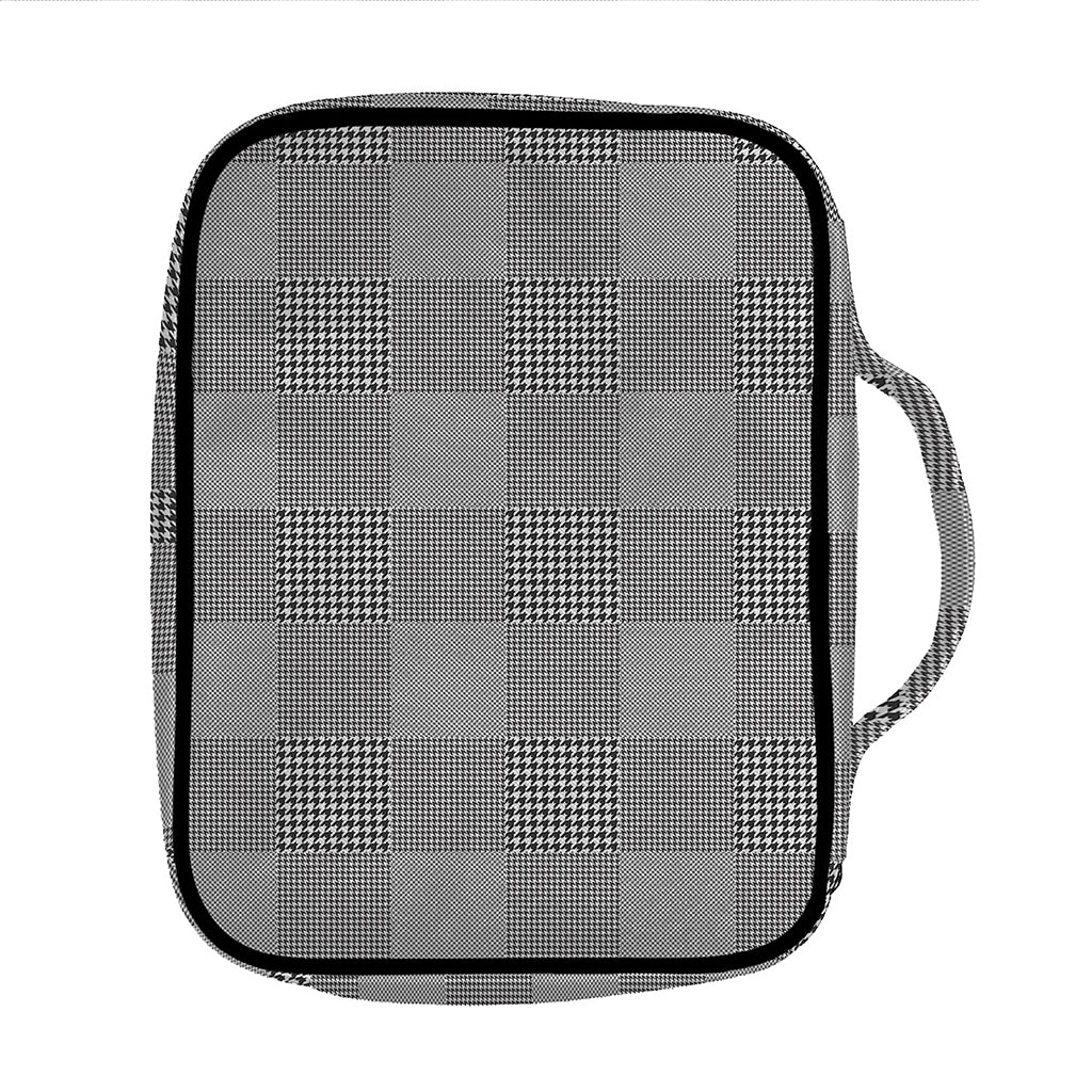 Prince of Wales Check Pattern Print Front Pocket Bible Bag