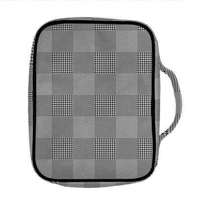 Prince of Wales Check Pattern Print Front Pocket Bible Bag