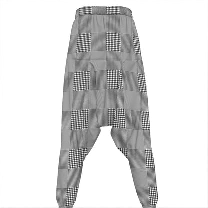Prince of Wales Check Pattern Print Hammer Pants