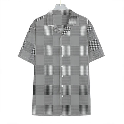 Prince of Wales Check Pattern Print Hawaiian Shirt