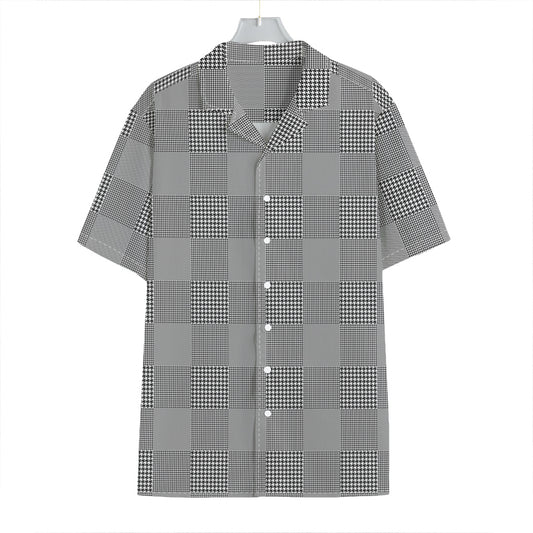 Prince of Wales Check Pattern Print Hawaiian Shirt