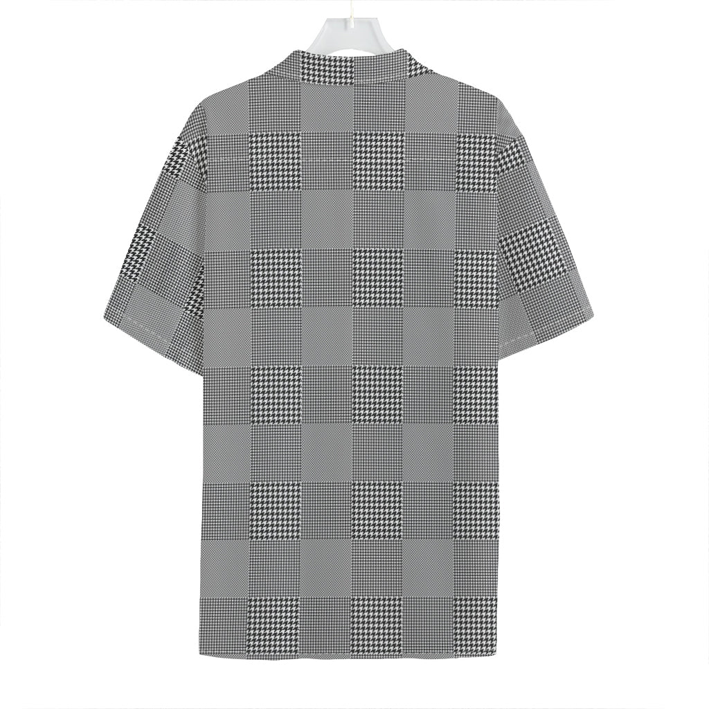 Prince of Wales Check Pattern Print Hawaiian Shirt