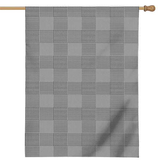 Prince of Wales Check Pattern Print House Flag