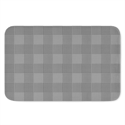Prince of Wales Check Pattern Print Indoor Door Mat