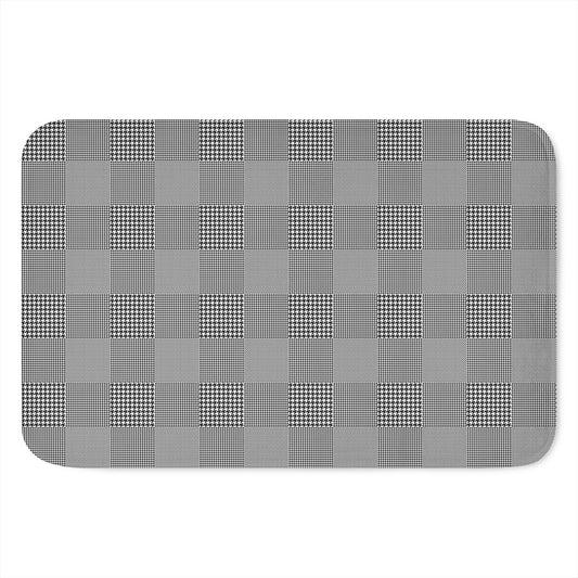 Prince of Wales Check Pattern Print Indoor Door Mat