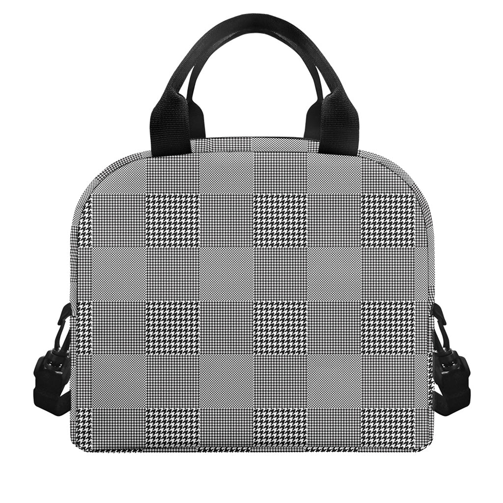 Prince of Wales Check Pattern Print Insulated Lunch Bag